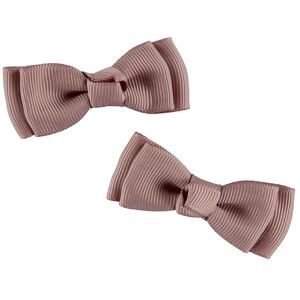 By Stær Hårsløjfe - Double Bow - 2-Pak - 6 Cm - Antik Rosa - By Stær - Onesize - Hårpynt