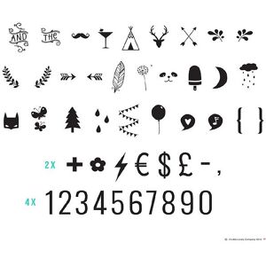 A Little Lovely Company Lyskasse Symbolsæt - Numbers & Symbols - A Little Lovely Company - Onesize - Lyskasse