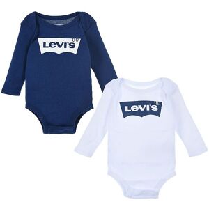 Levis Body L/æ - 2-Pak - Estate Blue/white - Levis - 0-6 Mdr - Body L/æ