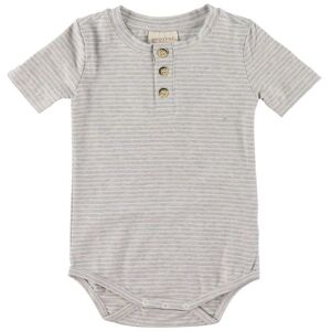 Popirol Body K/æ - Poolli - Striped Light Grey - Popirol - 62 - Body K/æ