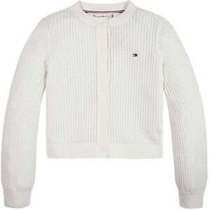 Tommy Hilfiger Cardigan - Strikket - Crochet - Ancient White - Tommy Hilfiger - 16 År (176) - Cardigan