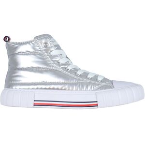 Tommy Hilfiger Støvler - High Top Lace-Up - Silver - Tommy Hilfiger - 38 - Støvler