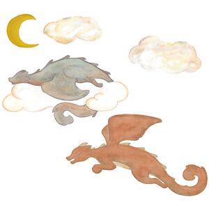 That'S Mine Wallstickers - Dragons And Clouds - Multi - Thats Mine - Onesize - Wallstickers