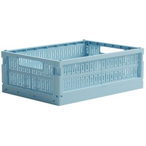 Made Crate Foldekasse - Midi - 33x24x13 Cm - Crystal Blue - Made Crate - Onesize - Foldekasse