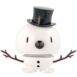 Hoptimist Snowman - Medium - 10,8 Cm - White/blue - Hoptimist - Onesize - Dekoration