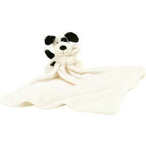 Jellycat Nusseklud - 34x34 Cm - Bashful Black And Cream Puppy - Jellycat - Onesize - Nusseklud