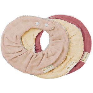 Fabelab Savlesmække - Ruffle - 3-Pak - Dusty Rose Mix - Fabelab - Onesize - Savlesmæk