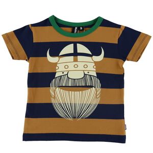 Danefæ T-Shirt - Danerainbow Ringer - Grey Marine/golden Honey E - Danefæ - 4 År (104) - T-Shirt