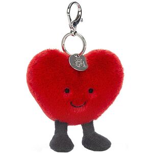 Jellycat Nøglering - 16x9 Cm - Amuseable Heart Bag Charm - Jellycat - Onesize - Nøglering