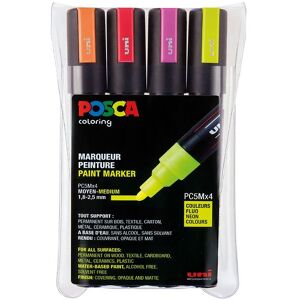 Posca Tuscher - Pc-5m - 4 Stk. - Neon - Posca - Onesize - Tusch