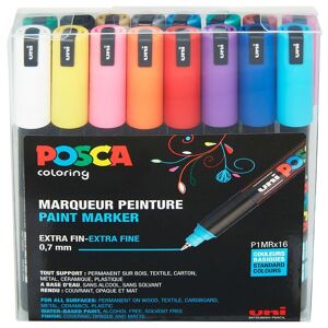 Posca Tuscher - Pc-1mr - 16 Stk. - Multifarvet Standard/metallic - Posca - Onesize - Tusch