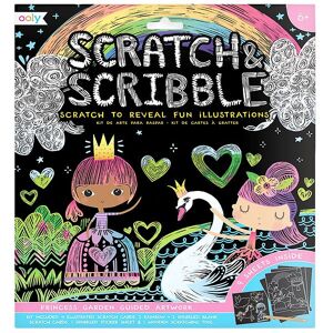 Ooly Scratch And Scribble Sæt - Princess Garden - Ooly - Onesize - Kreasæt