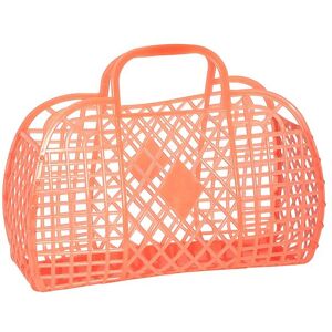 Sun Jellies Lille Foldekurv - Retro - Neon Orange - Sun Jellies - Onesize - Kurv