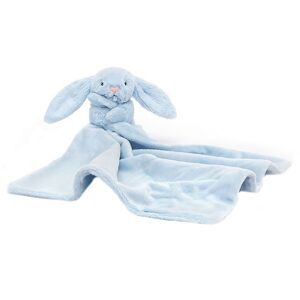 Jellycat Nusseklud - 34x34 Cm - Bashful Bunny - Baby Blue  - Jellycat - Onesize - Nusseklud