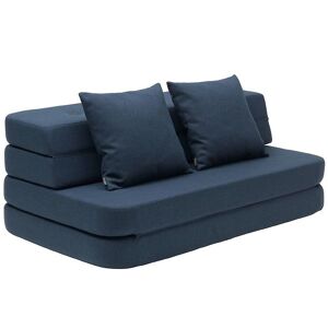 By Klipklap Foldesofa - 3 Fold Sofa Xl - 140cm - Dark Blue/black - By Klipklap - Onesize - Sofa