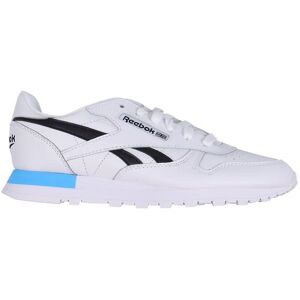 Reebok Sko - Classic Leather Junior - Hvid M. Sort/blå - Reebok - 34,5 - Sko