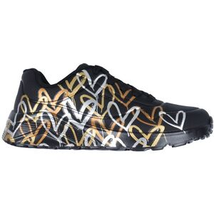 Skechers Sko - Girls Uno Lite - Metallic Love - Black/gold - 33 - Skechers Sko