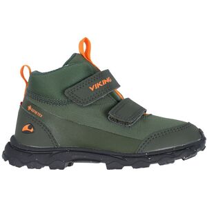 Vinterstøvler - Ask Mid F Gtx - Huntinggreen/orange - Viking - 31 - Støvler