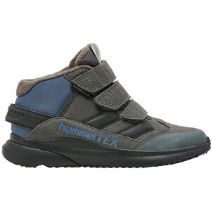 Hummel Vinterstøvler - Reach Zero Mid Tex Jr - Grå/sort/blå - Hummel - 30 - Vinterstøvle