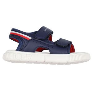 Tommy Hilfiger Sandaler - Stripes Velcro - Blå - Tommy Hilfiger - 30 - Sandal