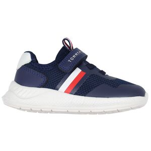 Tommy Hilfiger Sko - Low Cut Lace Up/velcro - Blå/hvid - Tommy Hilfiger - 29 - Sko