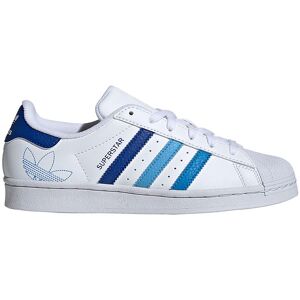 Adidas Originals Sko - Superstar J - Hvid/blå - Adidas Originals - 38 2/3 - Sko