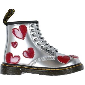 Dr. Martens Støvler - 1460 T - Silver Metallic+bright Red/patent - Dr. Martens - 24 - Støvler