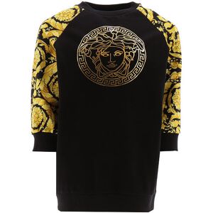 Versace Sweatkjole - Barocco - Sort M. Guld - Versace - 8 År (128) - Kjole