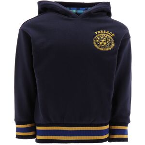 Versace Hættetrøje - Navy M. Guld/blåternet - Versace - 6 År (116) - Hættetrøje