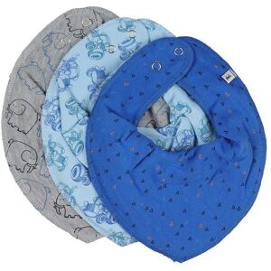 Pippi Savlesmæk - 3-Pak - Light Dusty Blue - Onesize - Pippi Baby Savlesmæk