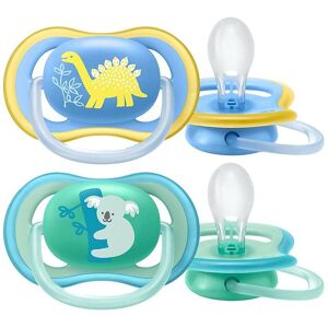 Avent Sutter - 2-Pak - Ultra Air - Blå/gul M. Print - Philips Avent - Onesize - Sutter