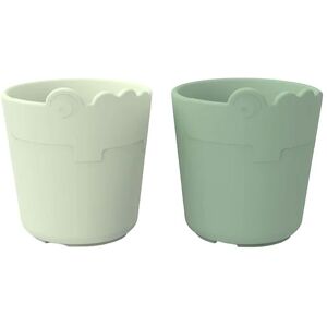 Done By Deer Kop - Kiddish Mini Mug 2-Pack - Croco Green - Done By Deer - Onesize - Kop