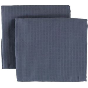 Müsli Babysvøb - 120x120 - 2-Pak - Muslin - Indigo - Müsli - Onesize - Babysvøb