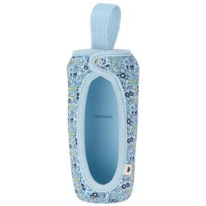 Bibs X Liberty Flaske Etui - Stor - Blomster - Baby Blue - Bibs - Onesize - Opbevaring