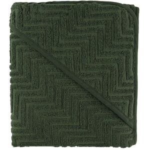 Filibabba Badeslag - Zigzag - 90x90 Cm - Dark Green - Filibabba - Onesize - Badeslag