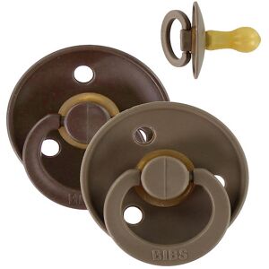 Bibs Colour Sutter - Str. 2 - 2-Pak - Rund - Mocha/dark Oak - Bibs - 6-18 Mdr - Sutter