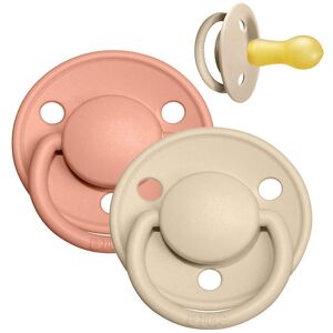 Bibs De Lux Sutter - Str. 1 - 2-Pak - Rund - Vanilla/peach - Bibs - 0-6 Mdr - Sutter