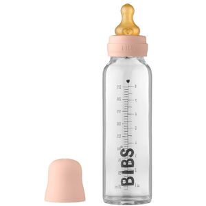 Bibs Sutteflaske - Glas - Slow Flow - 225 Ml - Naturgummi - Blus - Onesize - Bibs Sutteflaske