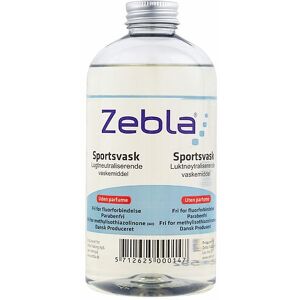 Zebla Sportsvaskemiddel - 500 Ml - Parfumefri - Zebla - Onesize - Plejeprodukter