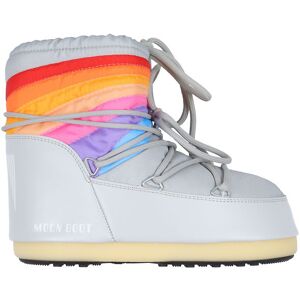 Moon Boot Vinterstøvler - Icon Low Rainbow - Glacier Grey - Moon Boot - 39/41 - Vinterstøvle