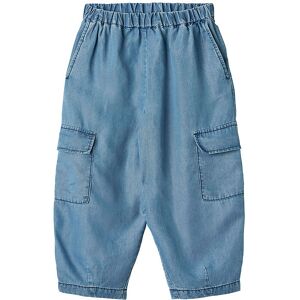 Fliink Cargobukser - Hi - Light Blue Denim - Fliink - 110 - Bukser - Bomuld