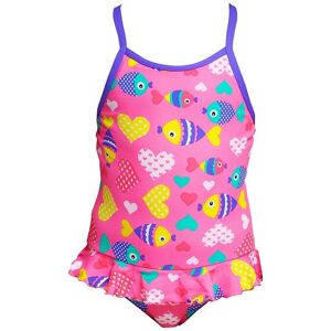 Funkita Badedragt - Belted Frill - Uv50+ - Lolly Fish - Funkita - 1 År (80) - Badetøj