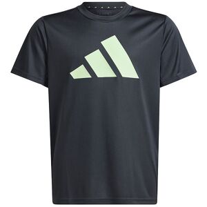 Adidas Performance T-Shirt - U Tr-Es Logo T - Sort/grøn - 8 År (128) - Adidas Performance T-Shirt