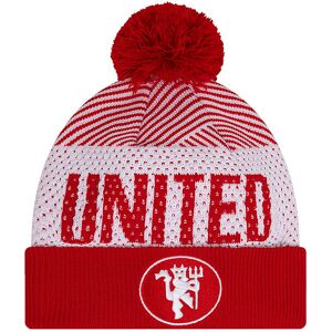 New Era Hue M. Kvast - Strik - Manchester United - Rød/hvid - New Era - 6-12 År (116-152) - Hue