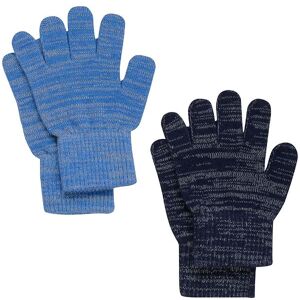 Celavi Handsker - Uld/polyester - 2-Pak - Bright Cobalt M. Refle - Celavi - 1-2 År (80-92) - Handsker