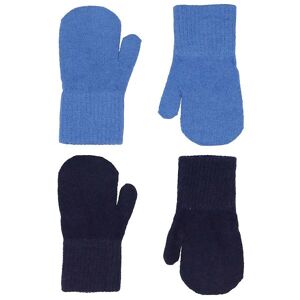 Celavi Luffer - Uld/nylon - 2-Pak - Bright Cobalt/navy - Celavi - 1-2 År (80-92) - Vanter/luffer