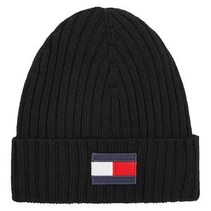 Tommy Hilfiger Hue - Strik - Fleece Big Flag - Sort - Tommy Hilfiger - 54-56 Cm - Hue