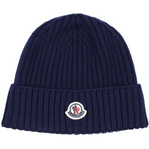 Moncler Strikhue - Uld - Navy - Moncler - 60-62 Cm - Hue