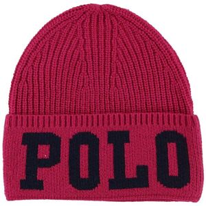 Polo Ralph Lauren Hue - Akryl/uld - Mørk Pink M. Tekst - Polo Ralph Lauren - Onesize - Hue