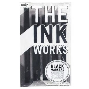 Ooly Tuscher - The Ink Workers - 5-Pak - Sort - Ooly - Onesize - Tusch